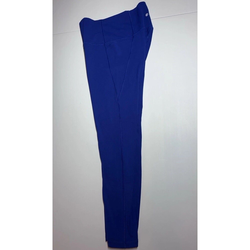 Crz yoga Leggings Sz xs royal Blue Ankle Pilates pockets athletic - Picture 5 of 13